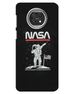 Чехол для Xiaomi Mi 10t Lite с картинкой «NASA — шагаем по Луне»