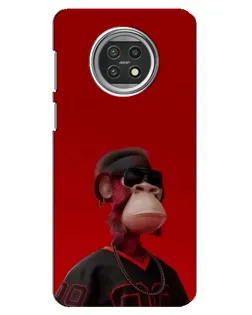 Чехол для Xiaomi Mi 10t Lite с картинкой «Bored Ape в красном»
