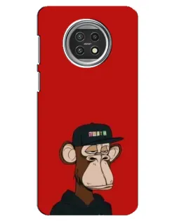Чехол для Xiaomi Mi 10t Lite с картинкой «Bored Ape — красный фон»