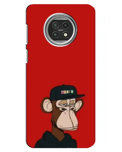 Чехол для Xiaomi Mi 10t Lite с картинкой «Bored Ape — красный фон» Чехол для Xiaomi Mi 10t Lite с картинкой «Bored Ape — красный фон»