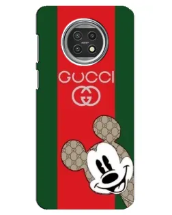 Чехол для Xiaomi Mi 10t Lite с картинкой «Gucci — полосы и Микки»