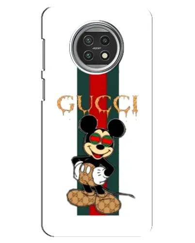Чехол для Xiaomi Mi 10t Lite с картинкой «Микки Маус Gucci — полосы»