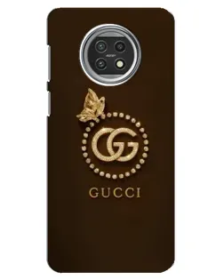 Чехол для Xiaomi Mi 10t Lite с картинкой «Gucci — золотая бабочка»