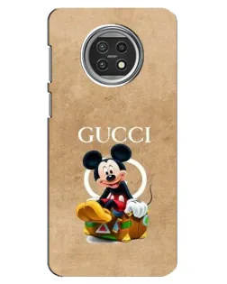 Чехол для Xiaomi Mi 10t Lite с картинкой «Микки Маус Gucci — крафт»
