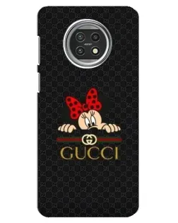Чехол для Xiaomi Mi 10t Lite с картинкой «Минни Маус Gucci — черный»