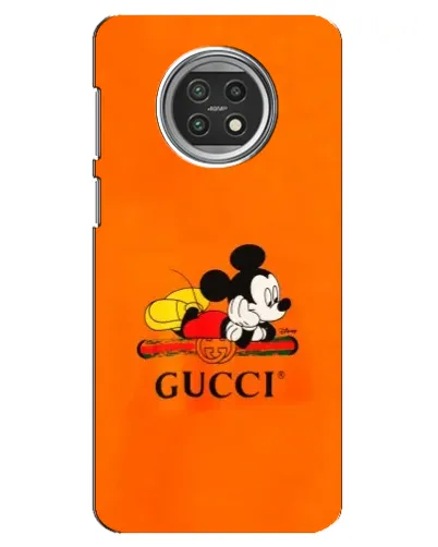Чехол для Xiaomi Mi 10t Lite с картинкой «Микки Маус Gucci — оранж»