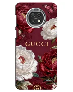 Чехол для Xiaomi Mi 10t Lite с картинкой «Gucci — бордовые розы»