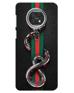Чехол для Xiaomi Mi 10t Lite с картинкой «Gucci — змея на полосе»