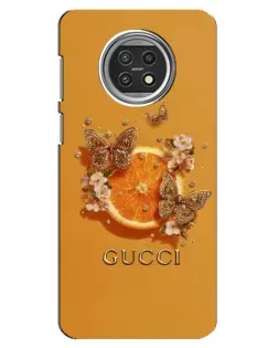 Чехол для Xiaomi Mi 10t Lite с картинкой «Gucci — золотые бабочки»