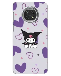 Чехол для Xiaomi Mi 10t Lite с картинкой «Kuromi и лавандовые сердца»