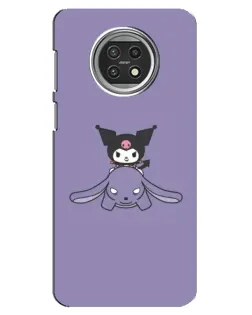 Чехол для Xiaomi Mi 10t Lite с картинкой «Kuromi на лиловом фоне»