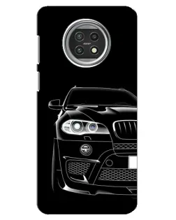 Чехол для Xiaomi Mi 10t Lite с картинкой «Темный силуэт BMW»
