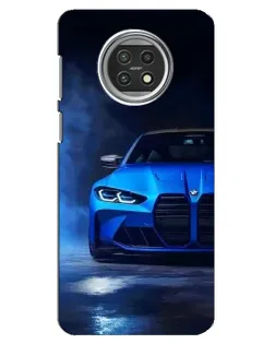 Чехол для Xiaomi Mi 10t Lite с картинкой «Голубая BMW M4»