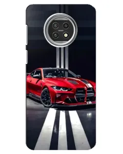 Чехол для Xiaomi Mi 10t Lite с картинкой «Красная BMW на дороге»