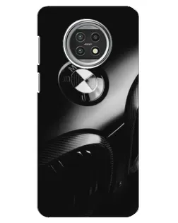 Чехол для Xiaomi Mi 10t Lite с картинкой «Эмблема BMW — макро»