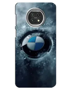 Чехол для Xiaomi Mi 10t Lite с картинкой «Логотип BMW — лед»