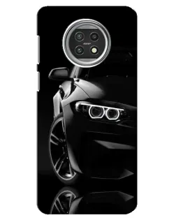 Чехол для Xiaomi Mi 10t Lite с картинкой «Черная BMW — профиль»