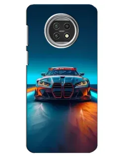 Чехол для Xiaomi Mi 10t Lite с картинкой «BMW — огни неона»