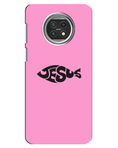 Чехол для Xiaomi Mi 10t Lite с картинкой «Розовый символ  Jesus»