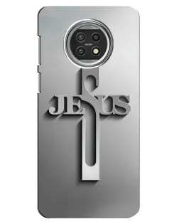 Чохол для Xiaomi Mi 10t Lite з картинкою «Металевий хрест Jesus»