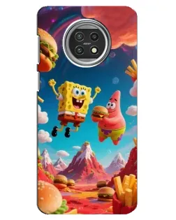 Чохол для Xiaomi Mi 10t Lite з картинкою «Космічний фастфуд»