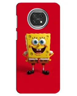 Чохол для Xiaomi Mi 10t Lite з картинкою «Спанч Боб на червоному»