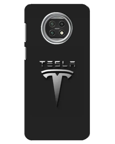 Чехол для Xiaomi Mi 10t Lite с картинкой «Стальной логотип Tesla»
