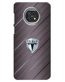 Чехол для Xiaomi Mi 10t Lite с картинкой «Металлическая текстура Tesla»
