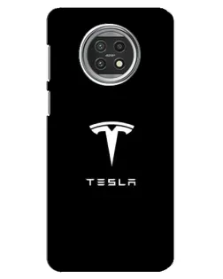 Чехол для Xiaomi Mi 10t Lite с картинкой «Tesla White Logo»