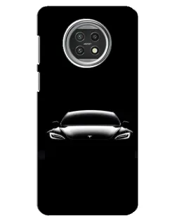 Чехол для Xiaomi Mi 10t Lite с картинкой «Фары Tesla Night»