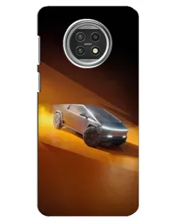Чехол для Xiaomi Mi 10t Lite с картинкой «Cybertruck в пустыне»