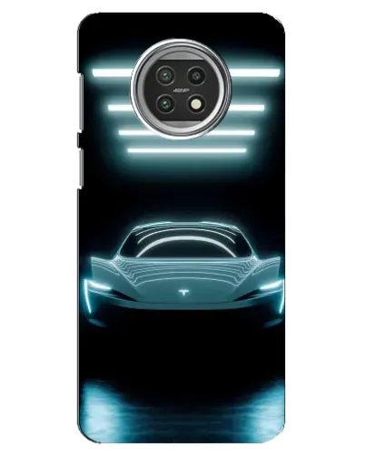 Чехол для Xiaomi Mi 10t Lite с картинкой «Tesla в неоне»