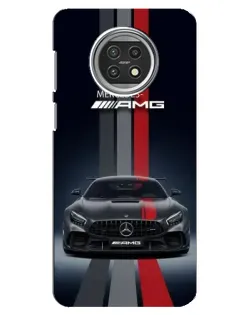 Чехол для Xiaomi Mi 10t Lite с картинкой «Mercedes — белый карбон»