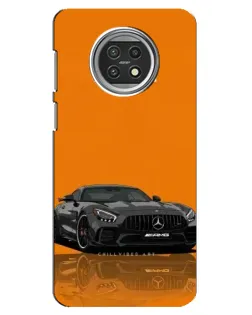 Чехол для Xiaomi Mi 10t Lite с картинкой «Оранжевый Mercedes AMG»