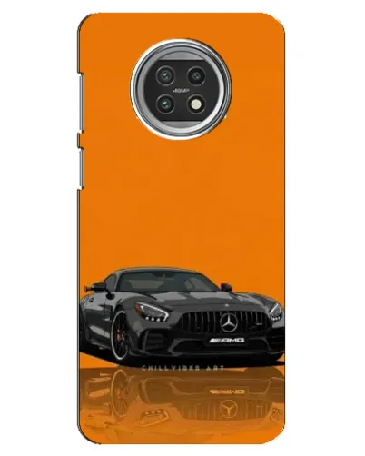 Чехол для Xiaomi Mi 10t Lite с картинкой «Оранжевый Mercedes AMG»
