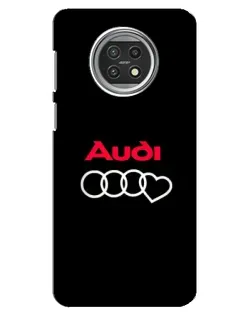 Чехол для Xiaomi Mi 10t Lite с картинкой «Логотип Audi Heart»