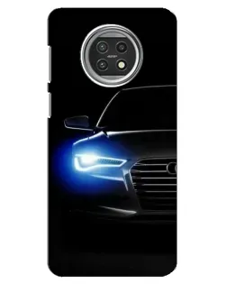 Чехол для Xiaomi Mi 10t Lite с картинкой «Неоновый взгляд Audi»