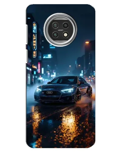 Чехол для Xiaomi Mi 10t Lite с картинкой «Ночной город и Audi»