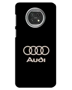 Чехол для Xiaomi Mi 10t Lite с картинкой «Audi — золотой логотип»