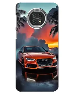 Чехол для Xiaomi Mi 10t Lite с картинкой «Audi — закат»