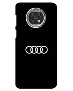 Чехол для Xiaomi Mi 10t Lite с картинкой «Audi White Logo»
