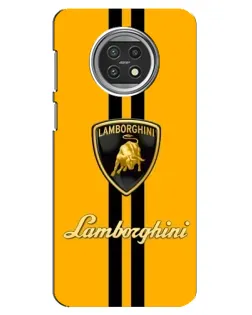 Чехол для Xiaomi Mi 10t Lite с картинкой «Lamborghini Stripe желтый»