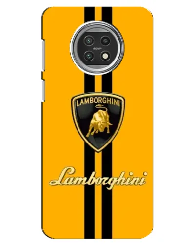 Чехол для Xiaomi Mi 10t Lite с картинкой «Lamborghini Stripe желтый»