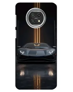 Чехол для Xiaomi Mi 10t Lite с картинкой «Lamborghini золотые линии»