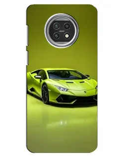 Чехол для Xiaomi Mi 10t Lite с картинкой «Салатовый Lamborghini Huracan»