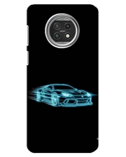 Чехол для Xiaomi Mi 10t Lite с картинкой «Неоновый контур Lamborghini»