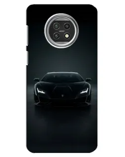 Чехол для Xiaomi Mi 10t Lite с картинкой «Черный Lamborghini Aventador»