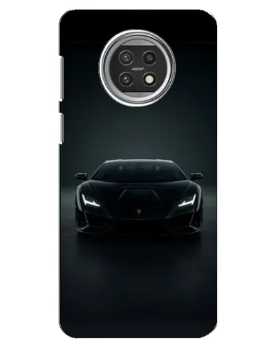 Чехол для Xiaomi Mi 10t Lite с картинкой «Черный Lamborghini Aventador»