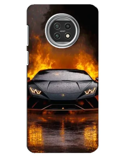 Чехол для Xiaomi Mi 10t Lite с картинкой «Lamborghini в огне»