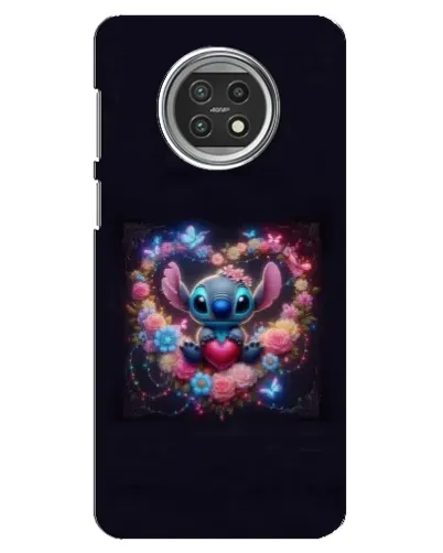 Чехол для Xiaomi Mi 10t Lite с картинкой «Stitch в цветах»